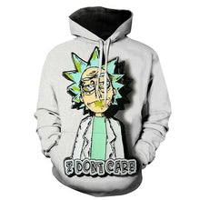 Load image into Gallery viewer, Rick Morty Crazy Scientist Winter Loose Thin Hooded Hoody Tops