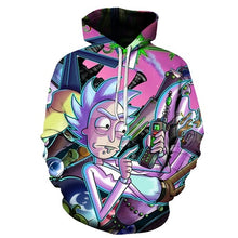 Load image into Gallery viewer, Rick Morty Crazy Scientist Winter Loose Thin Hooded Hoody Tops