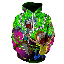 Load image into Gallery viewer, Rick Morty Crazy Scientist Winter Loose Thin Hooded Hoody Tops