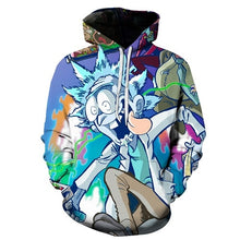 Load image into Gallery viewer, Rick Morty Crazy Scientist Winter Loose Thin Hooded Hoody Tops