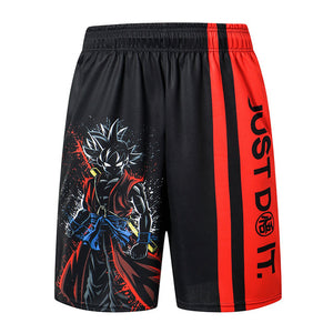 2019 New Dragon Ball Loose Sport Shorts Men Cool Summer Basketball Short Pants Hot Sale Sweatpants No belt