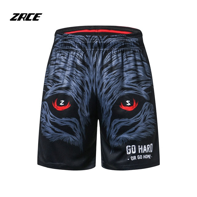 Bodybuilding Fitness Shorts 3D Printed Summer Brand Clothing Causal Homme Breathable Beach Loose Shorts Men's Shorts