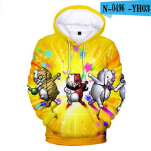 Load image into Gallery viewer, Danganronpa Hoodie Black White Bear Monokuma Oversized Moletom Danganronpa Anime Hoodies Long Sleeve Printed Hoodie Game Clothes