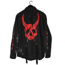 Load image into Gallery viewer, Denim jacket vintage men coats Fashion Hip Hop Streetwear Beggar Hole Denim men&#39;s Top