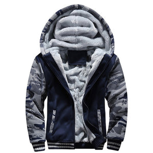 FGKKS Hoodies Men Fleece Hooded Casual Winter Fashion Brand Thickened Warm Coat Male Sweatshirts Coat Zipper Hoody Man's