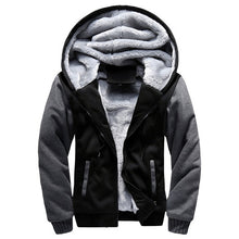 Load image into Gallery viewer, FGKKS Men Hoodie Winter Fashion Brand Men Hooded Sweatshirt Coat Mens Warm Fleece Thick splice Casual Hoodie