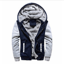 Load image into Gallery viewer, FGKKS Men Hoodie Winter Fashion Brand Men Hooded Sweatshirt Coat Mens Warm Fleece Thick splice Casual Hoodie