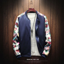 Load image into Gallery viewer, Floral Bomber Jacket with Patchwork Flowers