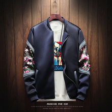 Load image into Gallery viewer, Floral Bomber Jacket with Patchwork Flowers