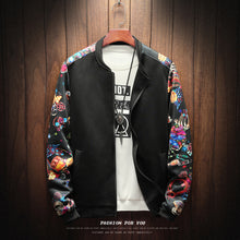 Load image into Gallery viewer, Floral Bomber Jacket with Patchwork Flowers