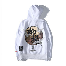Load image into Gallery viewer, GONTHWID Embroidery Japanese Cranes Pullover Hoodies Men 2019 Winter Hip Hop Male Casual Hooded Sweatshirts Streetwear