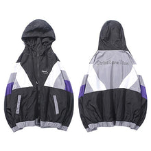 Load image into Gallery viewer, Harajuku Track Jacket Windbreaker Men Hip Hop Streetwear Hooded Jacket Color Block Autumn 2018 Casual Hoodie Jacket Coat Hipster