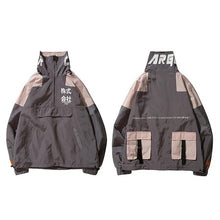 Load image into Gallery viewer, Hip Hop Jacket Windbreaker Men Japan Harajuku Multi Pockets Jacket Coat Retro Vintage Casual Track Jacket Streetwear 2019 Autumn
