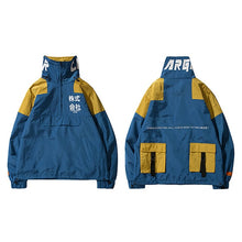 Load image into Gallery viewer, Hip Hop Jacket Windbreaker Men Japan Harajuku Multi Pockets Jacket Coat Retro Vintage Casual Track Jacket Streetwear 2019 Autumn