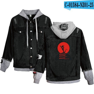 Cartoon Dragon Streetwear  Jacket Harajuku Hip Hop Denim Clothing Male Chamarras Para Hombre