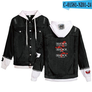 Cartoon Dragon Streetwear  Jacket Harajuku Hip Hop Denim Clothing Male Chamarras Para Hombre