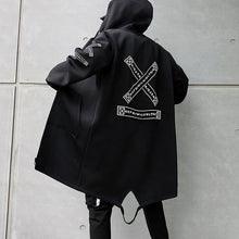 Load image into Gallery viewer, Long Jacket Print Fashion Harajuku Windbreaker Overcoat Male Casual Outwear