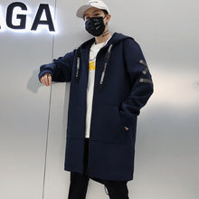 Load image into Gallery viewer, Long Jacket Print Fashion Harajuku Windbreaker Overcoat Male Casual Outwear