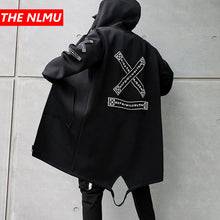 Load image into Gallery viewer, Long Jacket Print Fashion Harajuku Windbreaker Overcoat Male Casual Outwear