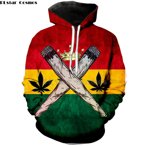 Fashion hoodies yellow weed