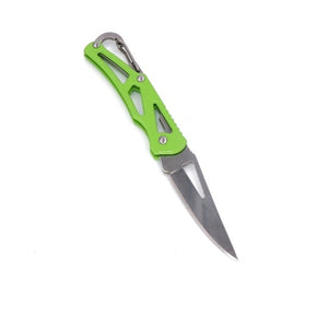 Package survive clip Fold Open Knife Pare cutter outdoor Box Blade camp razor peel Carabiner Hang Fruit multi tool cut sharp