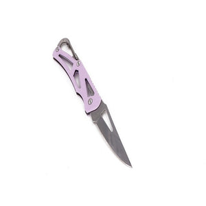 Package survive clip Fold Open Knife Pare cutter outdoor Box Blade camp razor peel Carabiner Hang Fruit multi tool cut sharp
