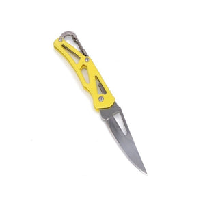 Package survive clip Fold Open Knife Pare cutter outdoor Box Blade camp razor peel Carabiner Hang Fruit multi tool cut sharp