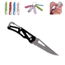 Load image into Gallery viewer, Package survive clip Fold Open Knife Pare cutter outdoor Box Blade camp razor peel Carabiner Hang Fruit multi tool cut sharp