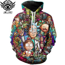 Load image into Gallery viewer, Rick and Morty Hoodies By jml2 Art 3D Unisex Sweatshirt Men Brand Hoodie Comic Casual Tracksuit Pullover DropShip Streetwear