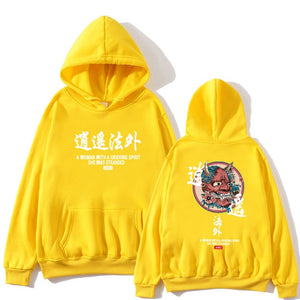 Chinese style oversize Streetwear Casual hoodies men