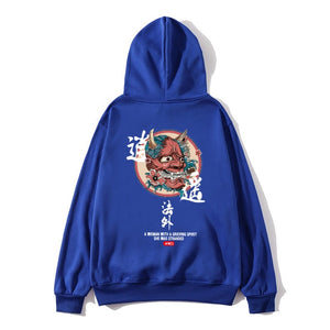 Chinese style oversize Streetwear Casual hoodies men