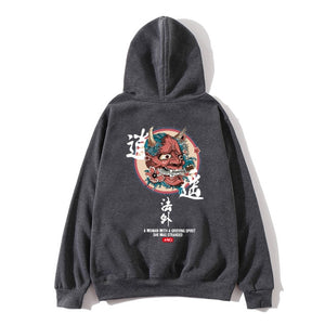 Chinese style oversize Streetwear Casual hoodies men