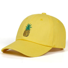 Load image into Gallery viewer, VORON new Pineapple Embroidered Baseball Cap Funny Fresh Fruit Hipster Hat Pineapple Dad Hat Baseball Cap