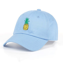 Load image into Gallery viewer, VORON new Pineapple Embroidered Baseball Cap Funny Fresh Fruit Hipster Hat Pineapple Dad Hat Baseball Cap