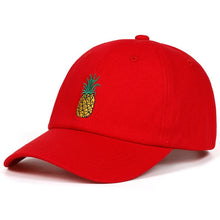 Load image into Gallery viewer, VORON new Pineapple Embroidered Baseball Cap Funny Fresh Fruit Hipster Hat Pineapple Dad Hat Baseball Cap