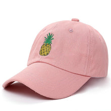 Load image into Gallery viewer, VORON new Pineapple Embroidered Baseball Cap Funny Fresh Fruit Hipster Hat Pineapple Dad Hat Baseball Cap