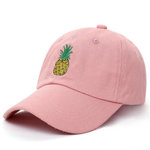 Load image into Gallery viewer, VORON new Pineapple Embroidered Baseball Cap Funny Fresh Fruit Hipster Hat Pineapple Dad Hat Baseball Cap